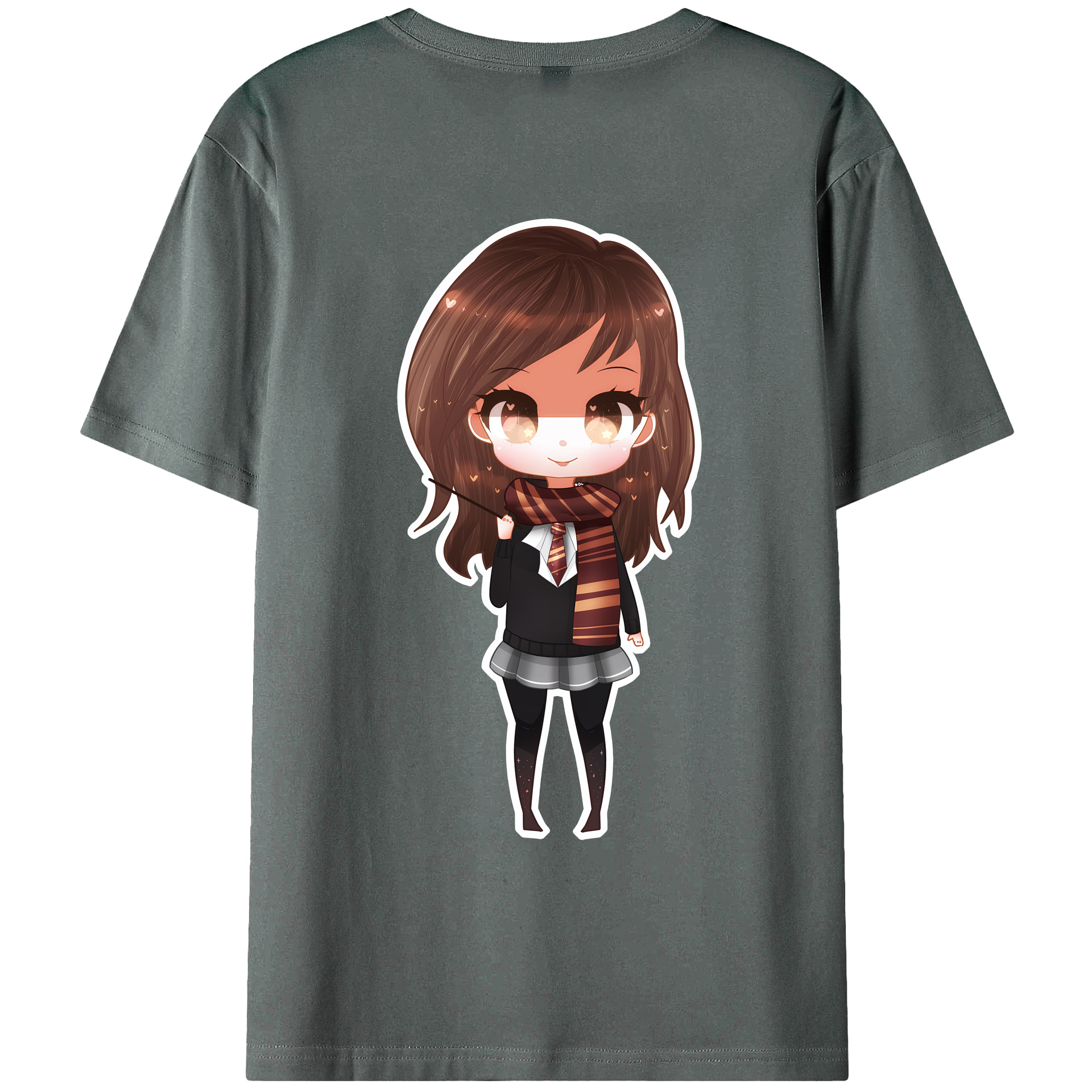 （画像用） Harry Potter ハリー・ポッターシリーズ 綿100％ メンズ半袖Tシャツ（バックプリント） 通気性